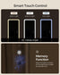 LED Mirror Jewelry Cabinet, Rustic Brown FredCo