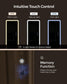 LED Mirror Jewelry Cabinet Standing Ink Black FredCo