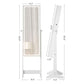 LED Mirror Jewelry Cabinet, White FredCo