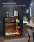 LED Sideboard Cabinet with Wine Storage FredCo