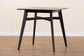 Leena Mid-Century Modern Black Finished Wood Counter Height Pub Table FredCo
