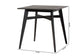 Leena Mid-Century Modern Black Finished Wood Counter Height Pub Table FredCo