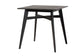 Leena Mid-Century Modern Black Finished Wood Counter Height Pub Table FredCo