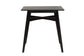 Leena Mid-Century Modern Black Finished Wood Counter Height Pub Table FredCo