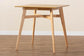 Leena Mid-Century Modern Natural Oak Finished Wood Counter Height Pub Table FredCo