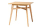 Leena Mid-Century Modern Natural Oak Finished Wood Counter Height Pub Table FredCo
