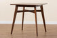 Leena Mid-Century Modern Walnut Brown Finished Wood Counter Height Pub Table FredCo