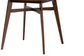 Leena Mid-Century Modern Walnut Brown Finished Wood Counter Height Pub Table FredCo