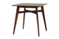 Leena Mid-Century Modern Walnut Brown Finished Wood Counter Height Pub Table FredCo