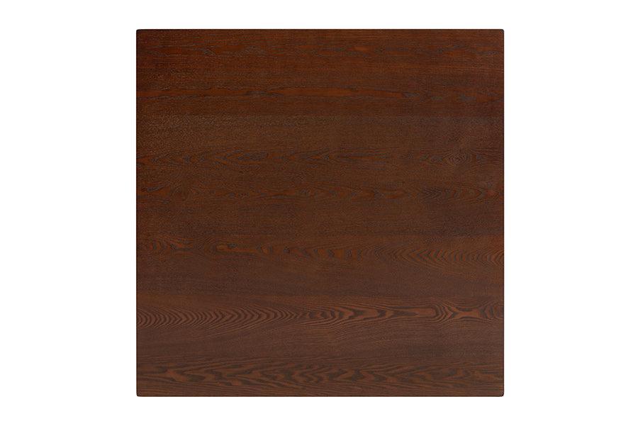 Leena Mid-Century Modern Walnut Brown Finished Wood Counter Height Pub Table FredCo