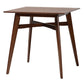 Leena Mid-Century Modern Walnut Brown Finished Wood Counter Height Pub Table FredCo