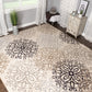 Leigh Non-Slip Foldable Floral Damask Rug FredCo