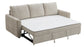 Leira Beige Linen Pull out Sleeper FredCo