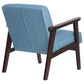 Leisure Chair with Solid Wood Armrest FredCo