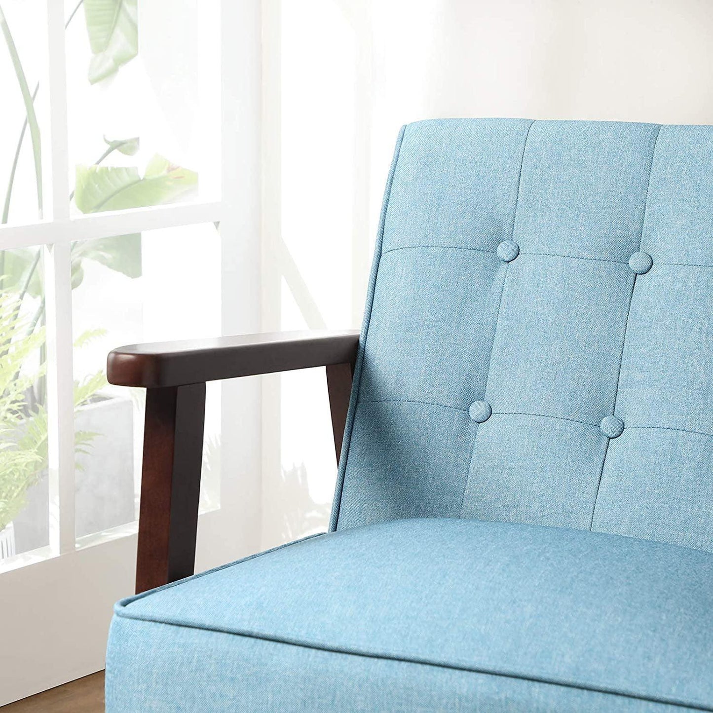 Leisure Chair with Solid Wood Armrest FredCo