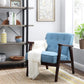 Leisure Chair with Solid Wood Armrest FredCo
