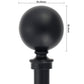 Leron 100% Iron Expandable Window Curtain Rod with Round Ball Finials FredCo