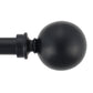 Leron 100% Iron Expandable Window Curtain Rod with Round Ball Finials FredCo