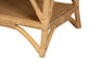 Leryn Modern Bohemian Natural Brown Rattan Bench FredCo