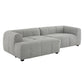 Liana Left-Facing Upholstered Fabric Modular Sofa with Chaise by Modway FredCo