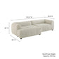 Liana Left-Facing Upholstered Fabric Modular Sofa with Chaise by Modway FredCo