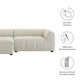 Liana Left-Facing Upholstered Fabric Modular Sofa with Chaise by Modway FredCo