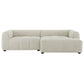 Liana Right-Facing Upholstered Fabric Modular Sofa with Chaise by Modway FredCo