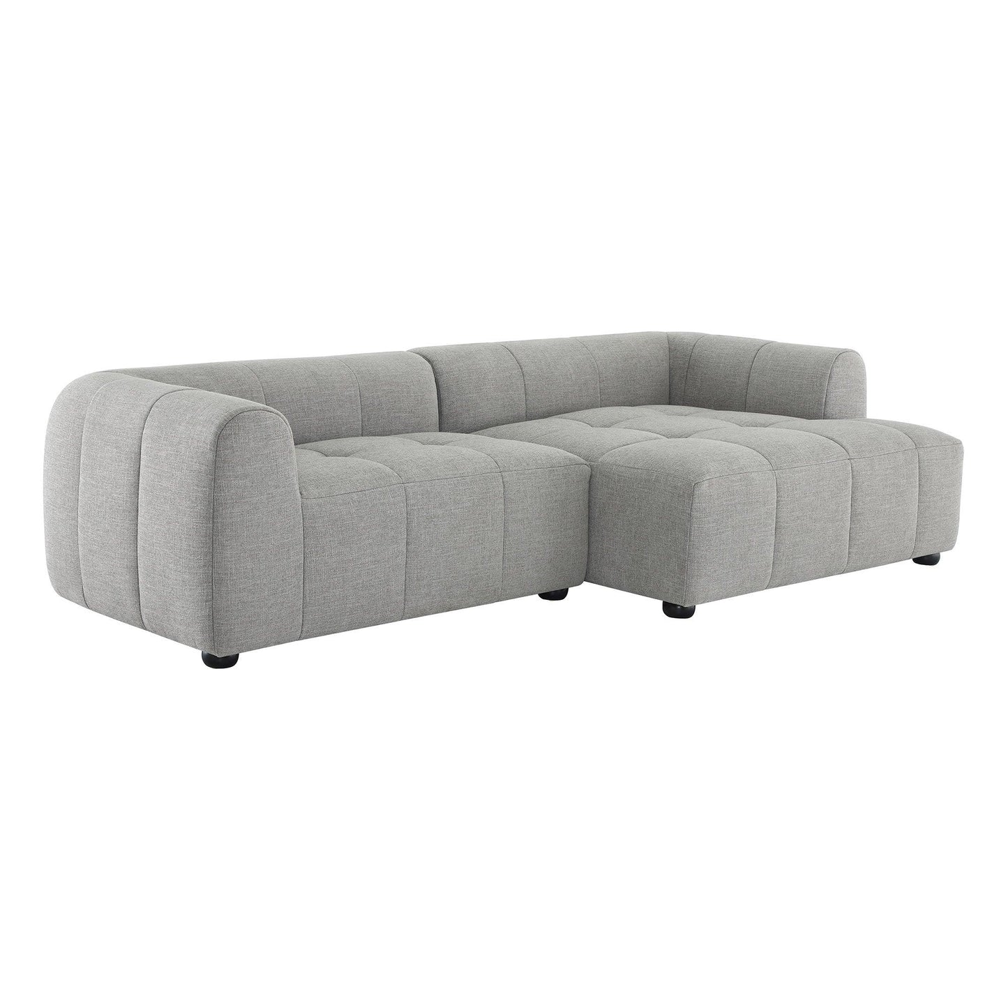 Liana Right-Facing Upholstered Fabric Modular Sofa with Chaise by Modway FredCo