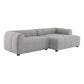 Liana Right-Facing Upholstered Fabric Modular Sofa with Chaise by Modway FredCo