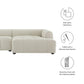 Liana Right-Facing Upholstered Fabric Modular Sofa with Chaise by Modway FredCo