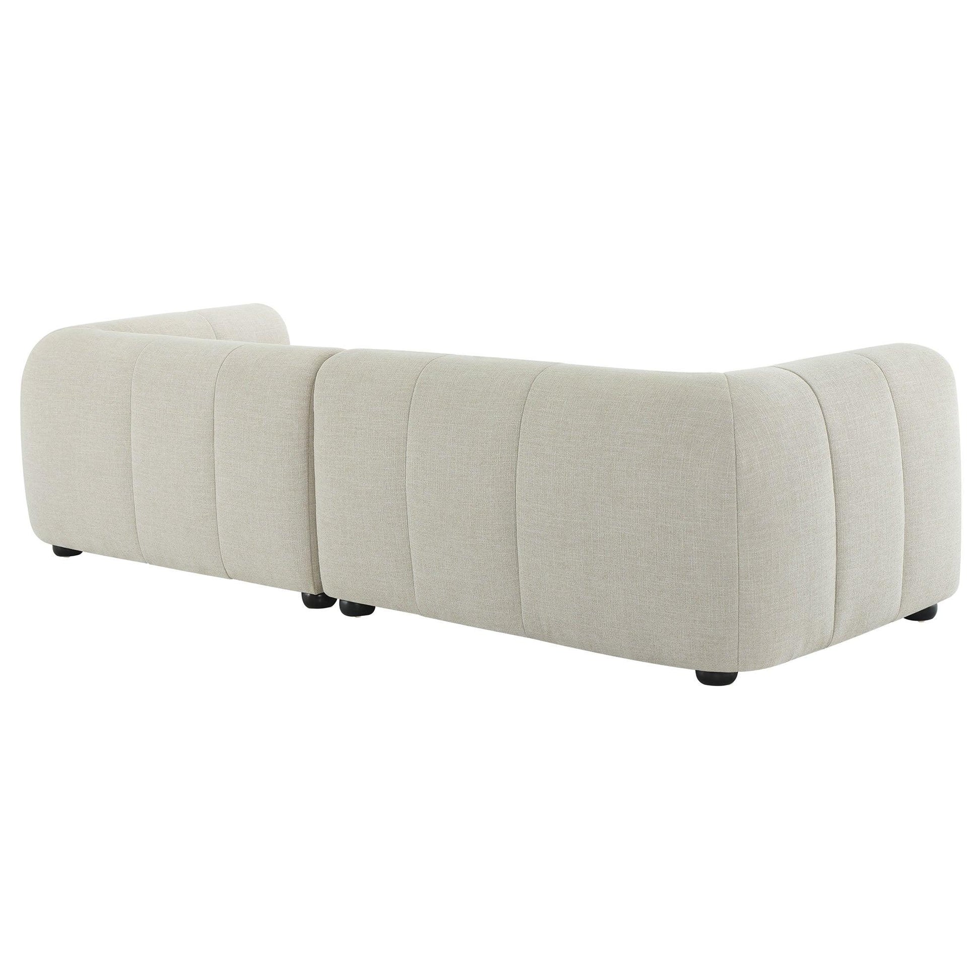 Liana Right-Facing Upholstered Fabric Modular Sofa with Chaise by Modway FredCo