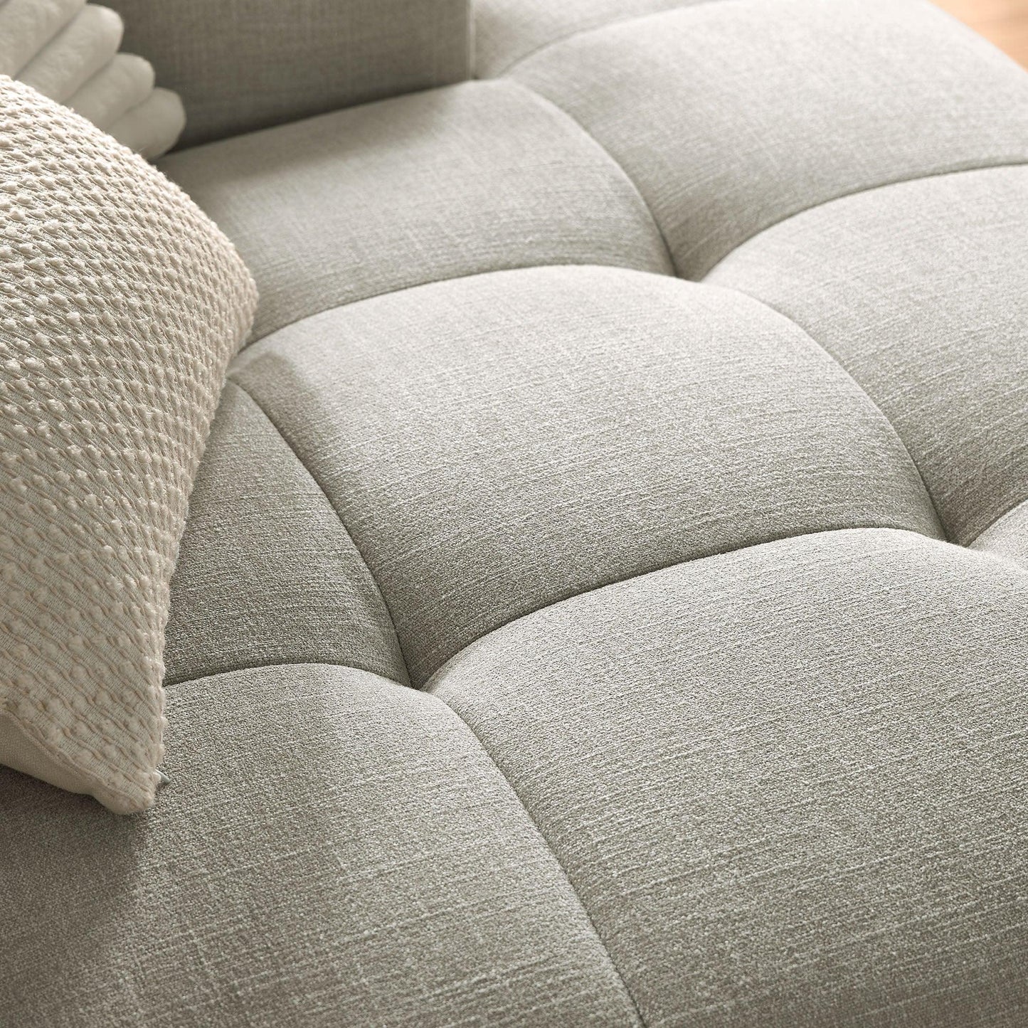 Liana Right-Facing Upholstered Fabric Modular Sofa with Chaise by Modway FredCo