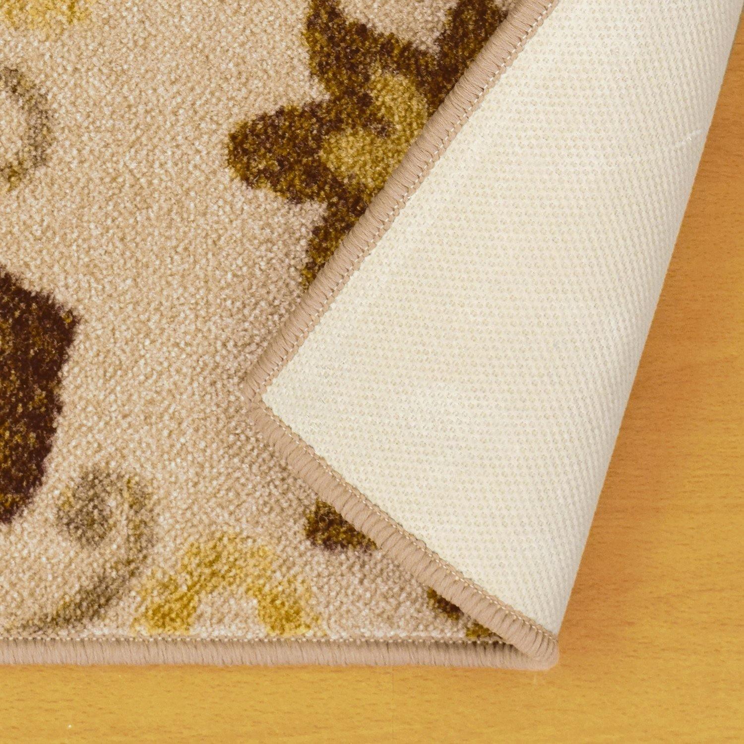 Liena Non-Slip Foldable Traditional Medallion Rug FredCo