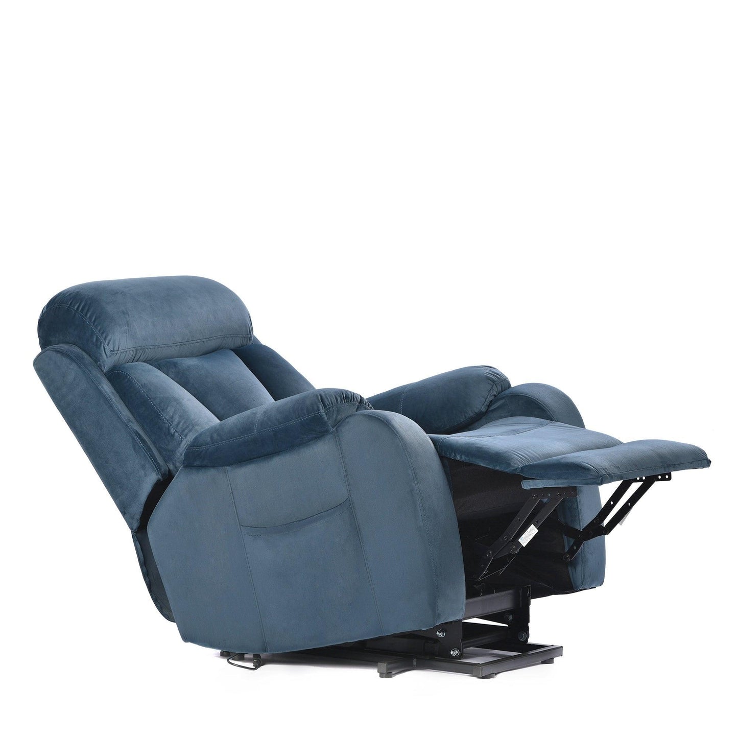 Lift Chair Recliner with Power Lift Assistance, Adjustable Angles, and Anti-Skid Stability, Navy Blue FredCo