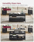 Lift Top Coffee Table with Power Outlet Charcoal Gray and Classic Black FredCo