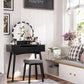 Light Bulbs Vanity Set FredCo
