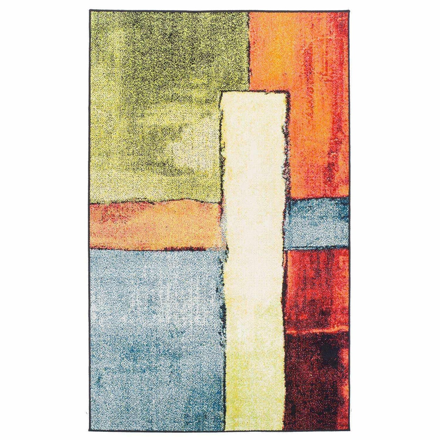 Lilith Modern Abstract Block Pattern Rug FredCo