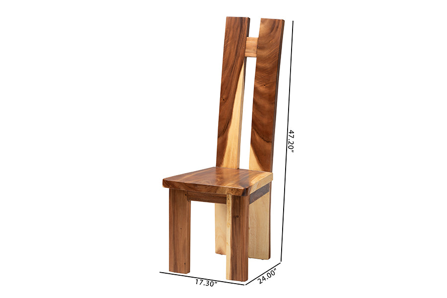 Lin Suar Wood Dining Chair FredCo