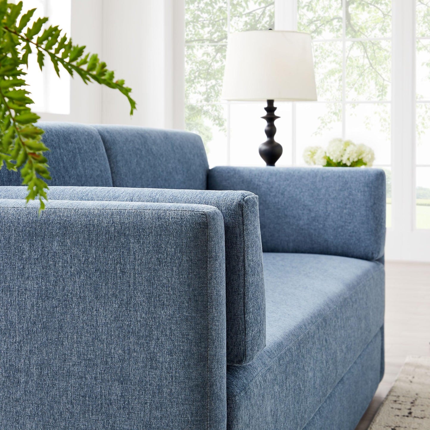 Linden Upholstered Heathered Chenille Sofa by Modway FredCo
