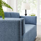Linden Upholstered Heathered Chenille Sofa by Modway FredCo