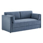Linden Upholstered Heathered Chenille Sofa by Modway FredCo