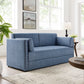 Linden Upholstered Heathered Chenille Sofa by Modway FredCo