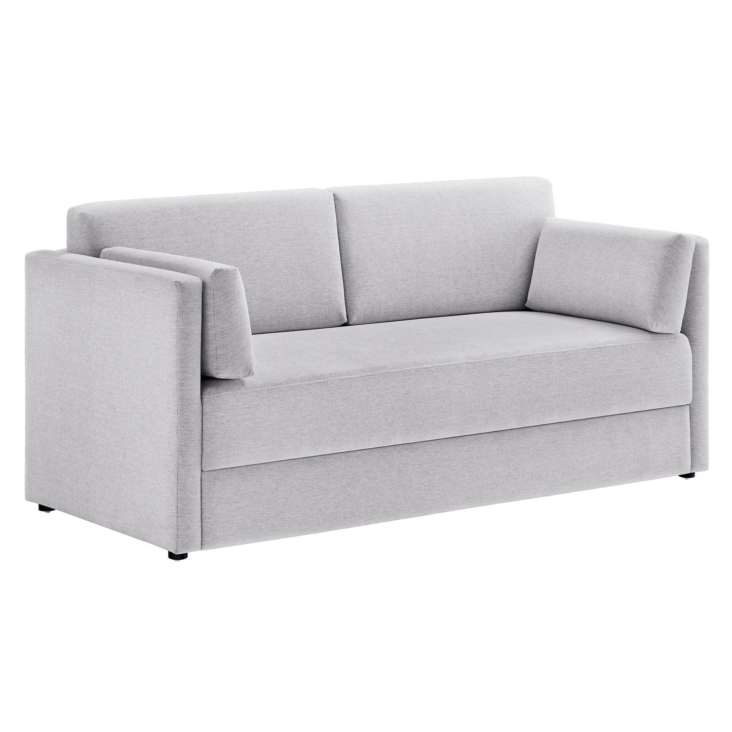 Linden Upholstered Heathered Chenille Sofa by Modway FredCo