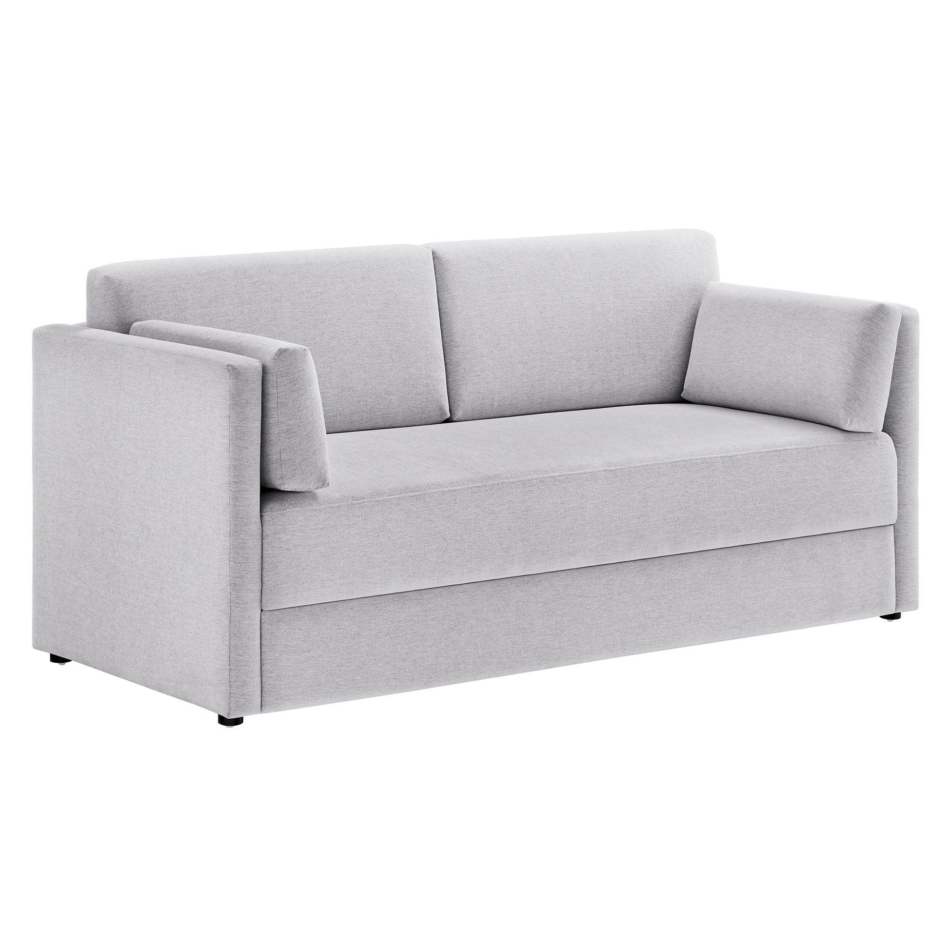 Linden Upholstered Heathered Chenille Sofa by Modway FredCo