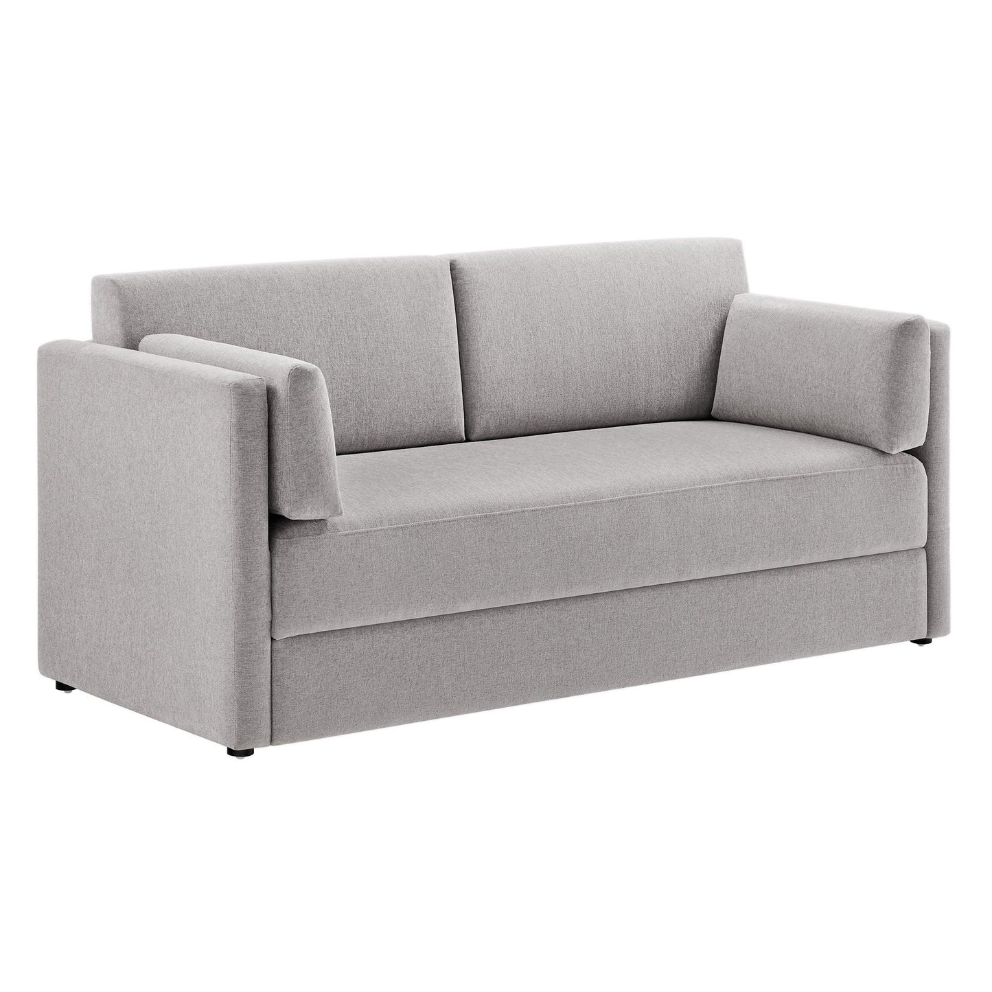 Linden Upholstered Heathered Chenille Sofa by Modway FredCo