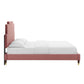 Lindsey Performance Velvet Full Platform Bed, MOD-6902 FredCo