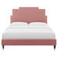 Lindsey Performance Velvet Full Platform Bed, MOD-6902 FredCo