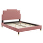 Lindsey Performance Velvet Full Platform Bed, MOD-6902 FredCo