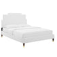 Lindsey Performance Velvet Full Platform Bed, MOD-6902 FredCo