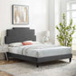 Lindsey Performance Velvet Twin Platform Bed, MOD-6897 FredCo
